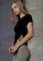 Sunnydaysweety black Short Sleeve Irregular Hem Outdoor Sports Fitness T-Shirt A21031710BK 5A9F9AA4DEF849GS_4