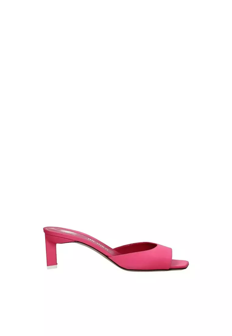 THE ATTICO Mid Heel Open Toe Fabric Sandals 2025 | Buy THE