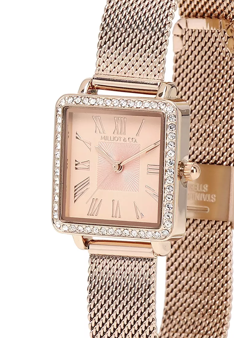 Gold mesh on sale watch strap