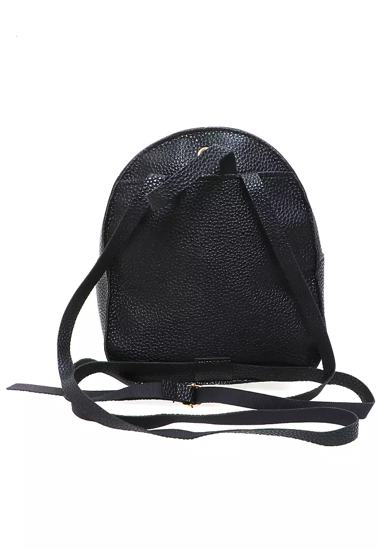 Cellyn Tas Ransel Wanita Backpack Women Design Stylish Material Kulit Leather ORIGINAL - Black