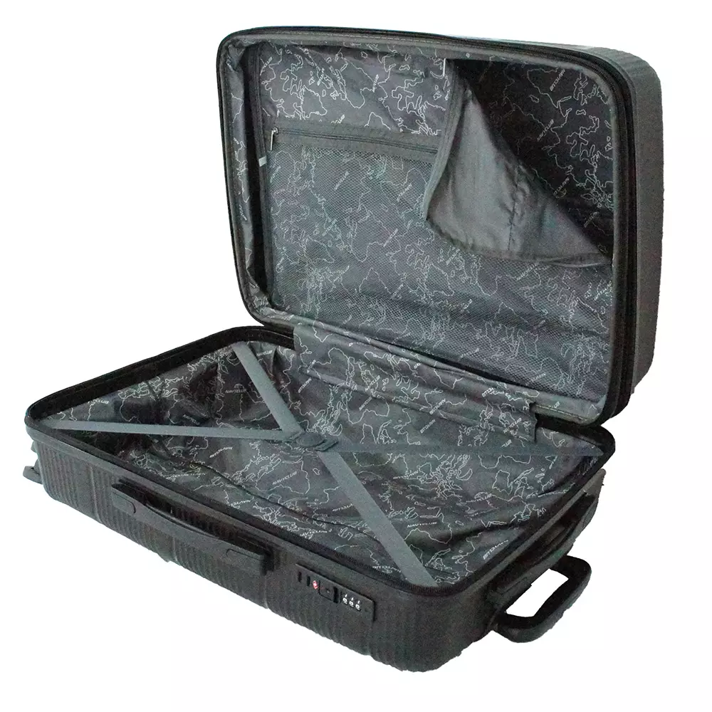 Navy Club Verona Koper Hardcase PP - Expandable 4 Roda Putar TSA Lock - Size 24 Inch