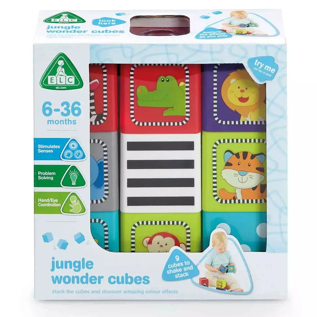 ELC Jungle Wonder Cubes - Mainan Edukasi Anak Bayi