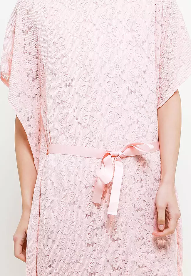 Self Tie Batwing Lace Kaftan