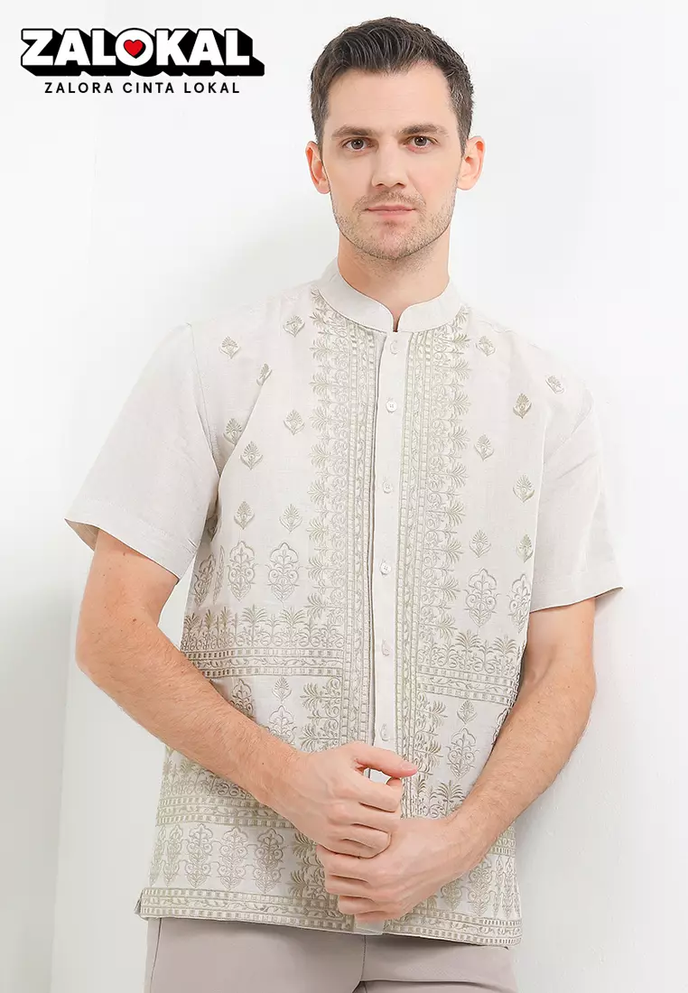 Edam Wedge Short Sleeve Baju Koko