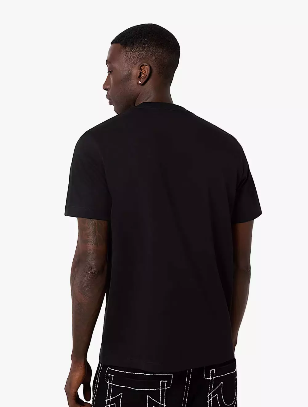 True Religion - Men T-Shirts - OG LABEL SS TEE - Jet Black