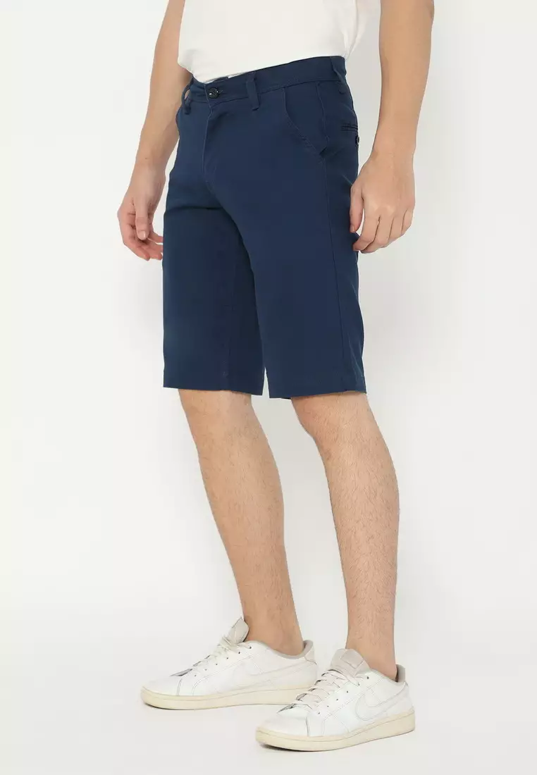 POLICE Celana Chino Pendek Cotton Premium Pria