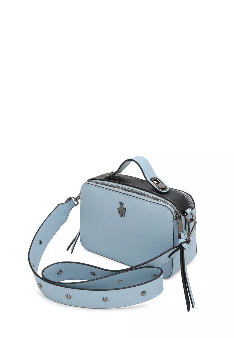 Women's Top Handle Bag / Sling Bag / Crossbody Bag (Tas Selempang Wanita / Tas Tangan Wanita) - Biru