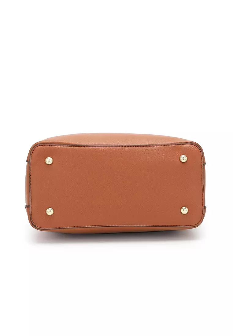 Women's Top Handle Bag / Sling Bag / Crossbody Bag (Tas Selempang / Tas Tangan) - Cokelat