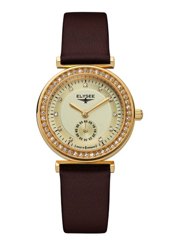 Elysee - Jam Tangan Wanita - Leather - 44007 - Maia Watches (Rose Gold)