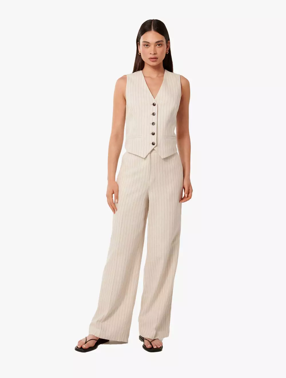 Blake Pinstripe Wide Leg Pant