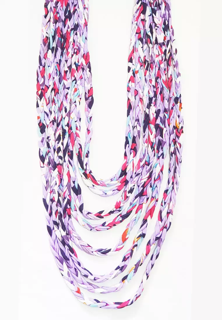 Infinity Scarf Necklace Purple