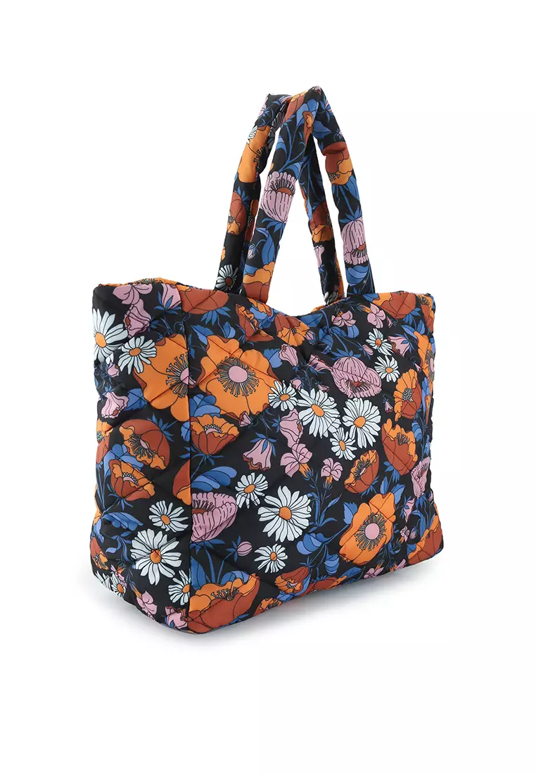Quilted discount beach bag