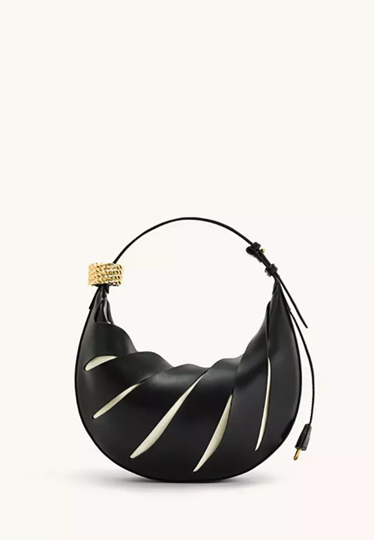 Jana Hollow Out Shoulder Bag - Black