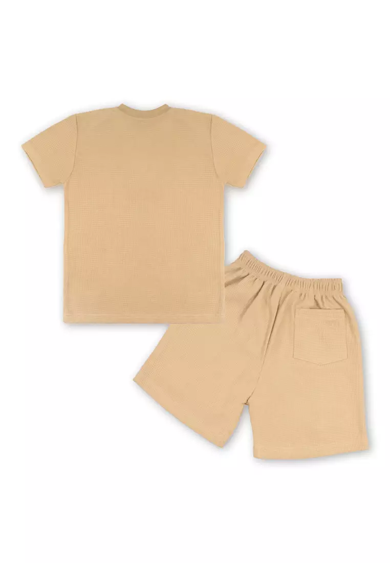 Boys Henley T-shirt with Short Set