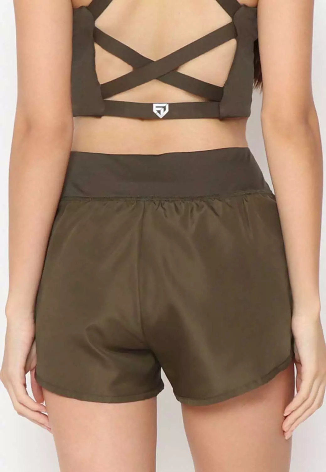 FITWEAR - CAITLYN LAYERED PANTS + INNER - ARMY