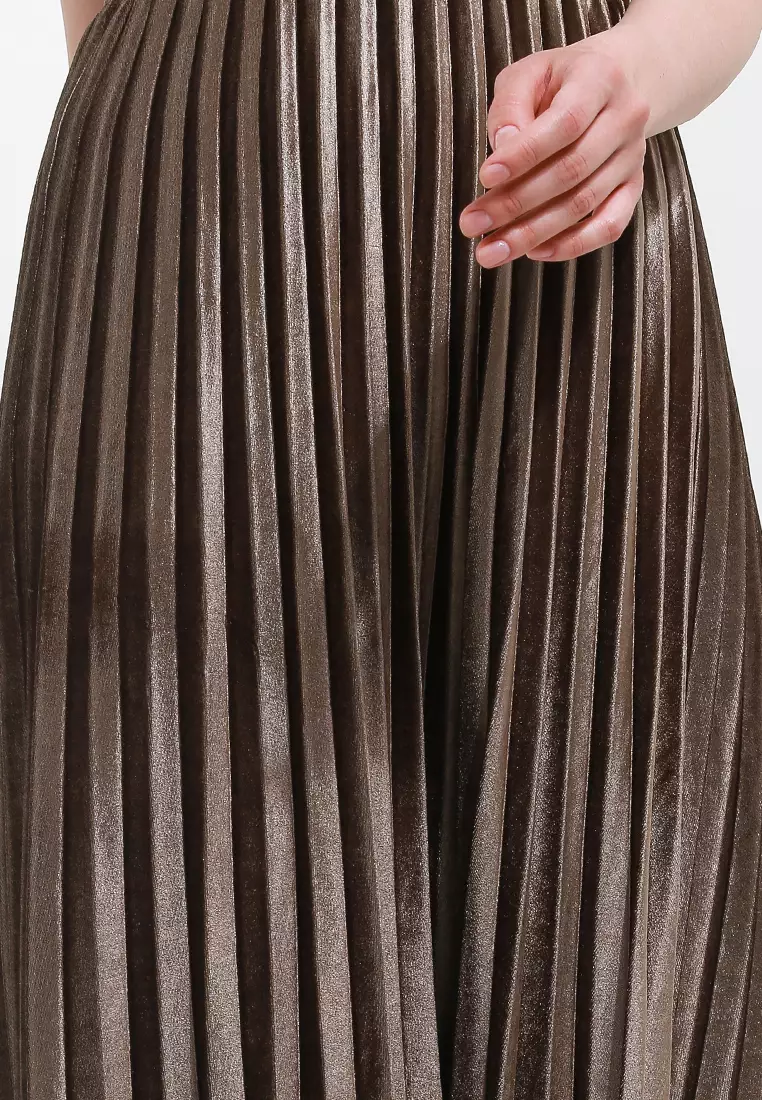 Pleated Skirt Velvet