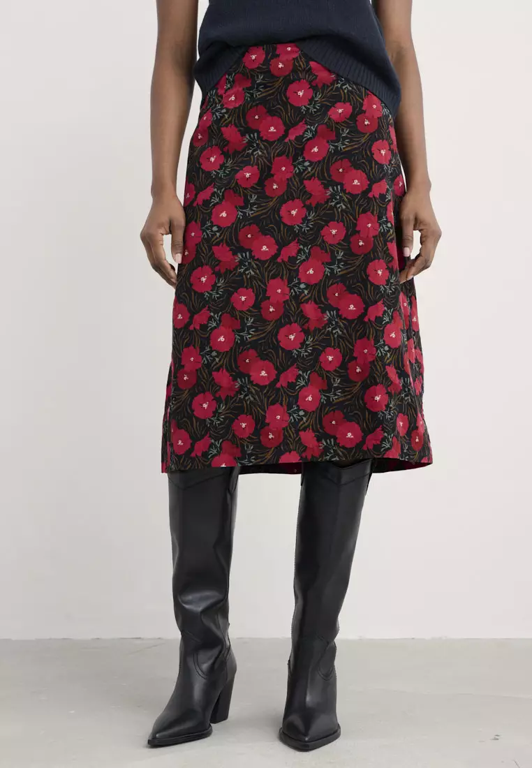 Seasalt Cornwall Navy Forest View Skirt