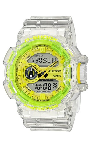 Jual G Shock G Shock Jam Tangan Unisex Ga 400sk 1a4dr Yellow White Transparent Original Zalora Indonesia