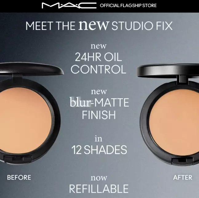NEW MAC Cosmetics Studio Fix Powder Plus Foundation (bedak) - NC15