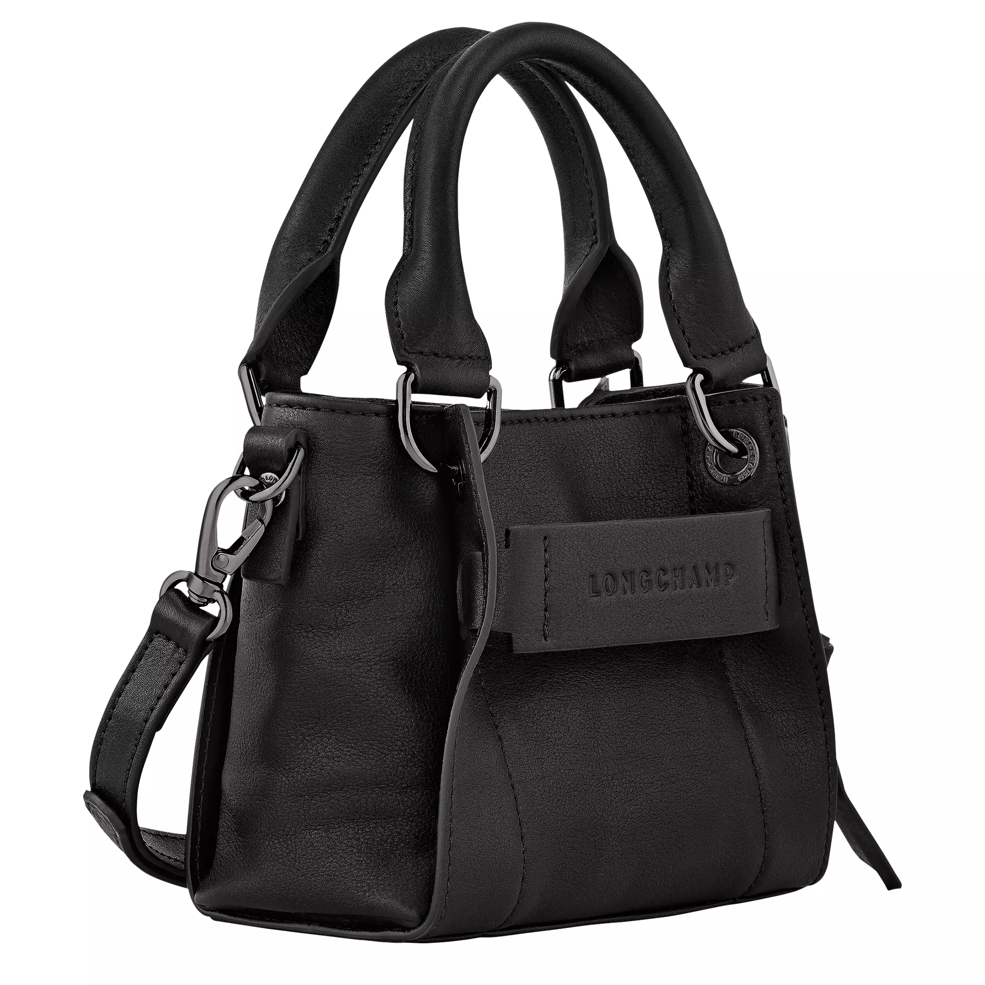 Longchamp 3D XS Handbag in Leather - Black