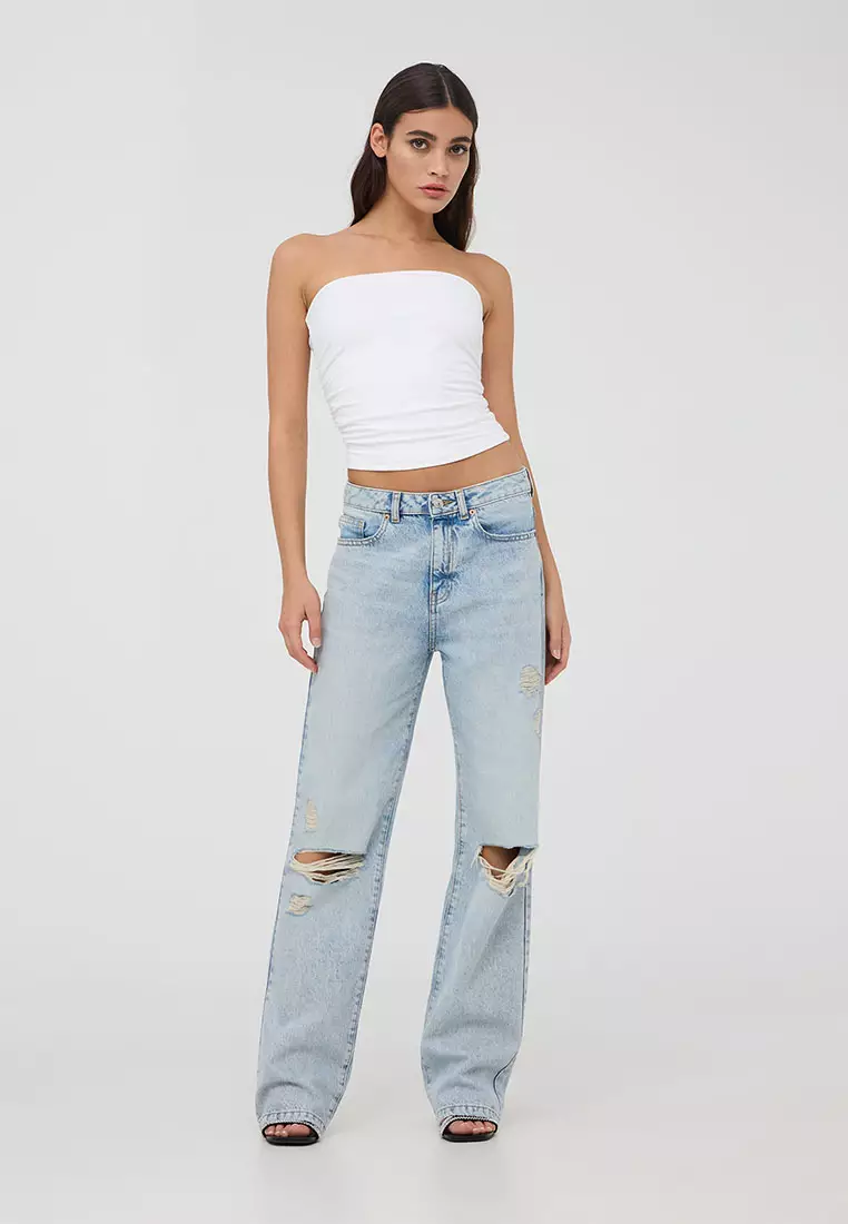 Woman Long Pants Jeans