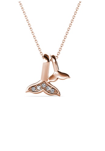 Her Jewellery gold ON SALES - Her Jewellery Mermaid Love Pendant (Rose Gold) with Necklace Chain with 18K Gold Plated F67F5ACBB0DB46GS_1