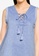 Springfield blue Patterned Neckline Chambray Top F3D89AAE8B17B7GS_3