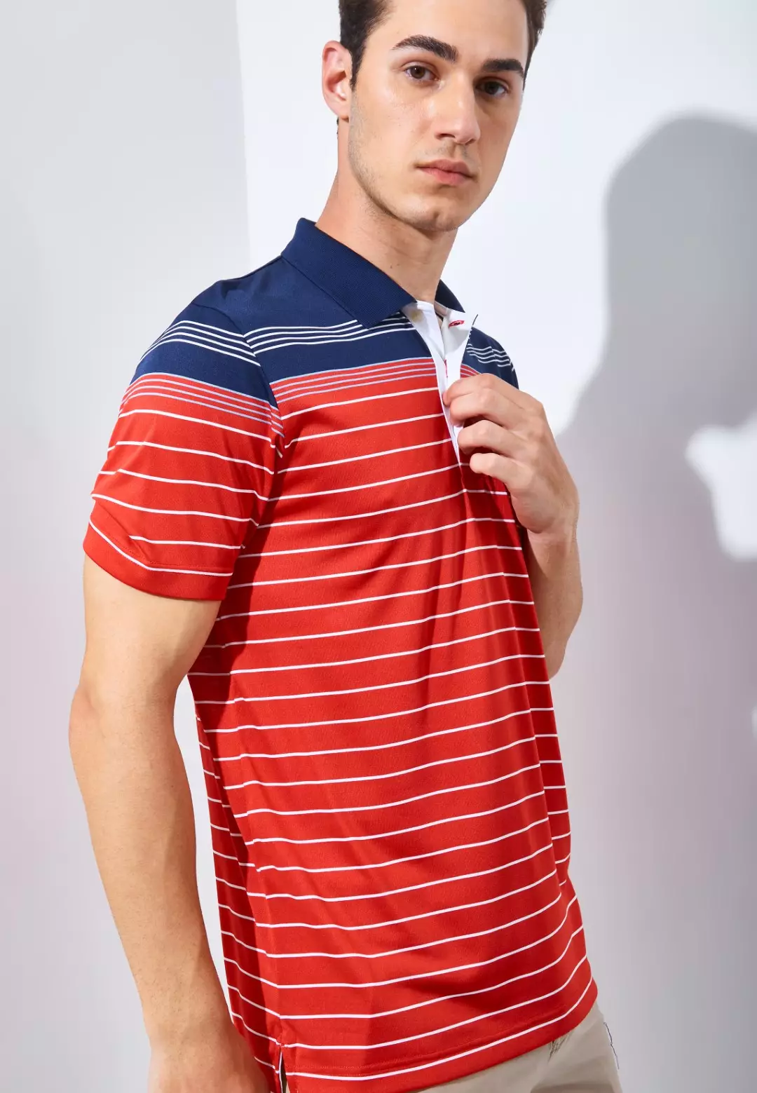 Jack Nicklaus Arcadia Premium Tonal Two Color Solid Polo Caviar