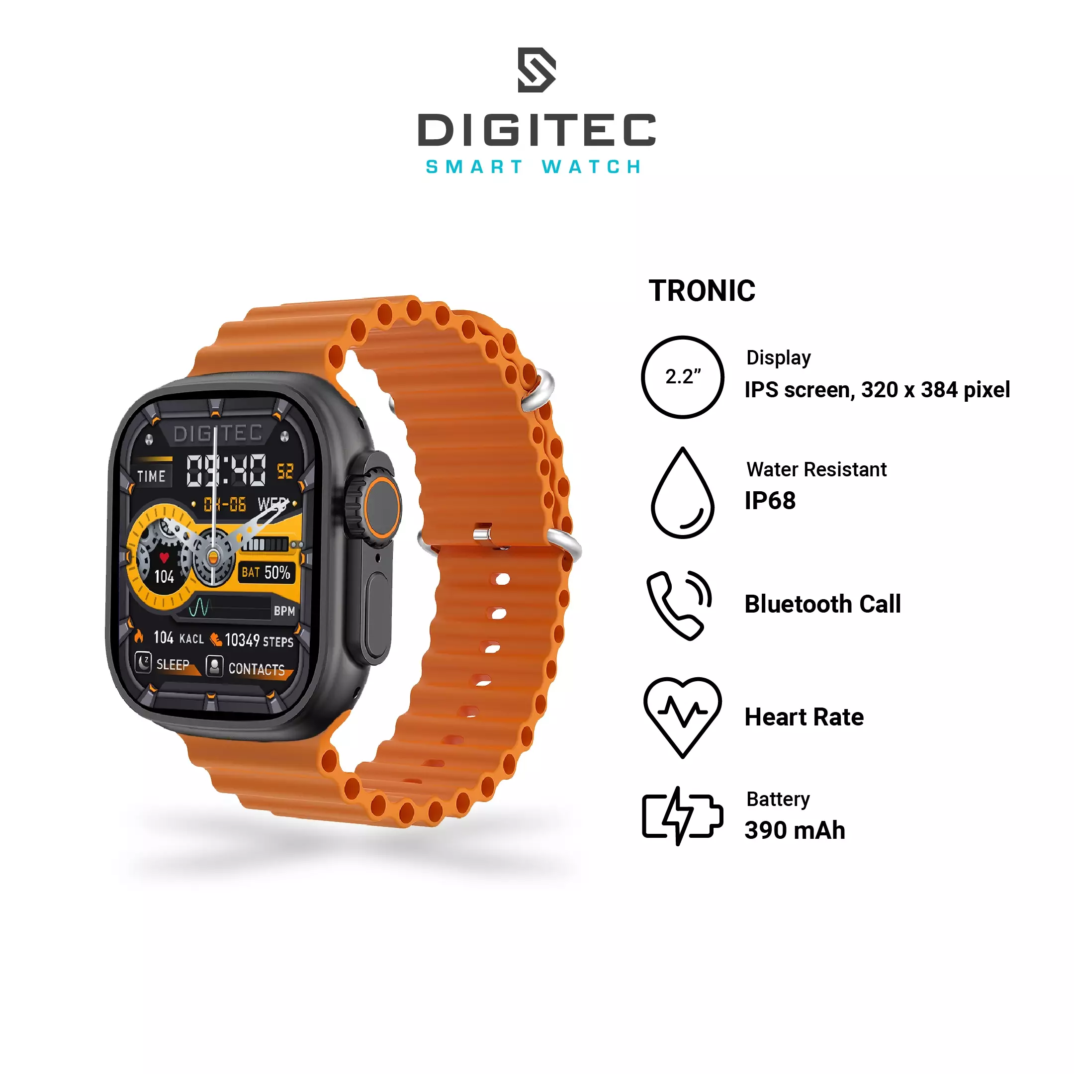 Jam Tangan Smartwatch Digitec TRONIC Original