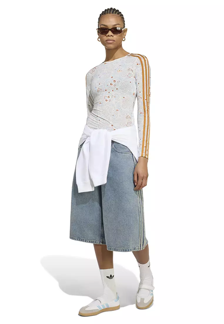 Summer Glow Mesh Graphics Long Sleeve