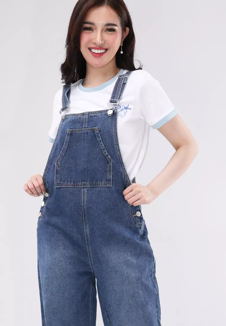 Denim Jumper Pants Ladies