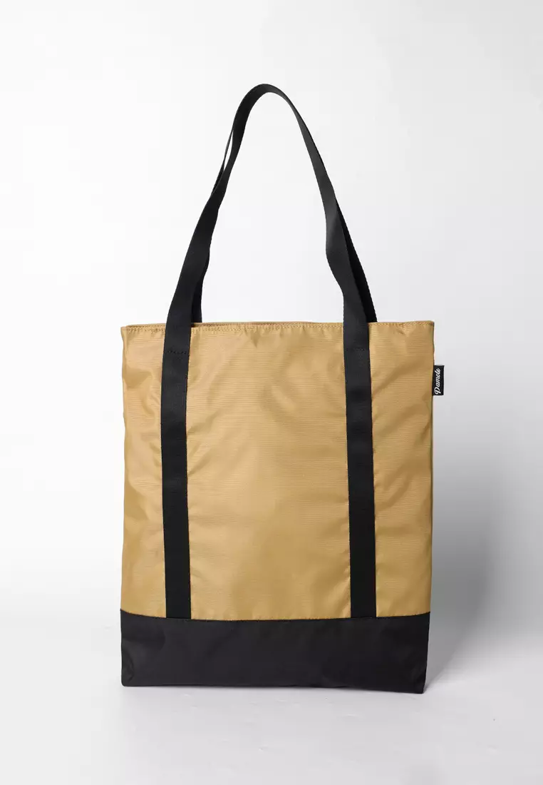 Pamole Totebag Tas Wanita Pria Penutup Resleting - Reta Series - Khaki