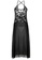 SMROCCO black Anne Plus Size Long Nightdress Sleepwear PL8016 SM066US0S9WGMY_1