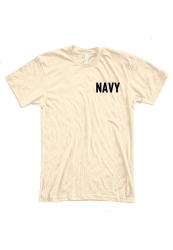 MRL Prints beige Pocket Navy T-Shirt 04E20AA35784C9GS_1
