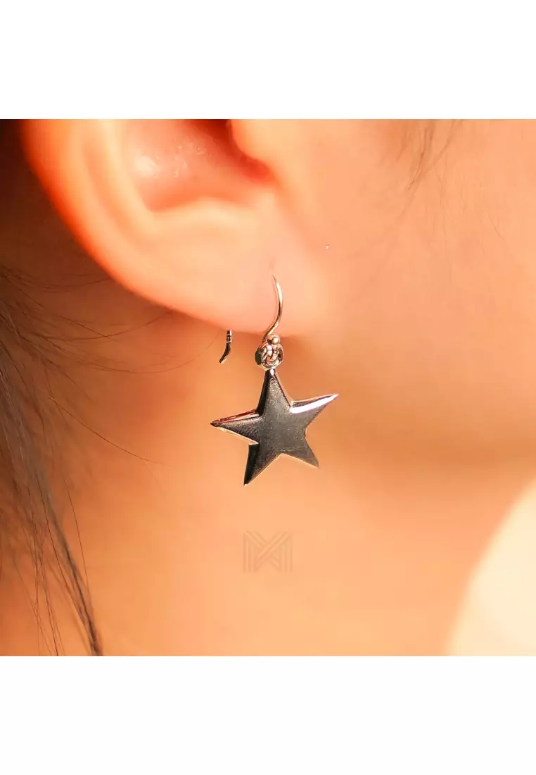 Star hook earrings hot sale