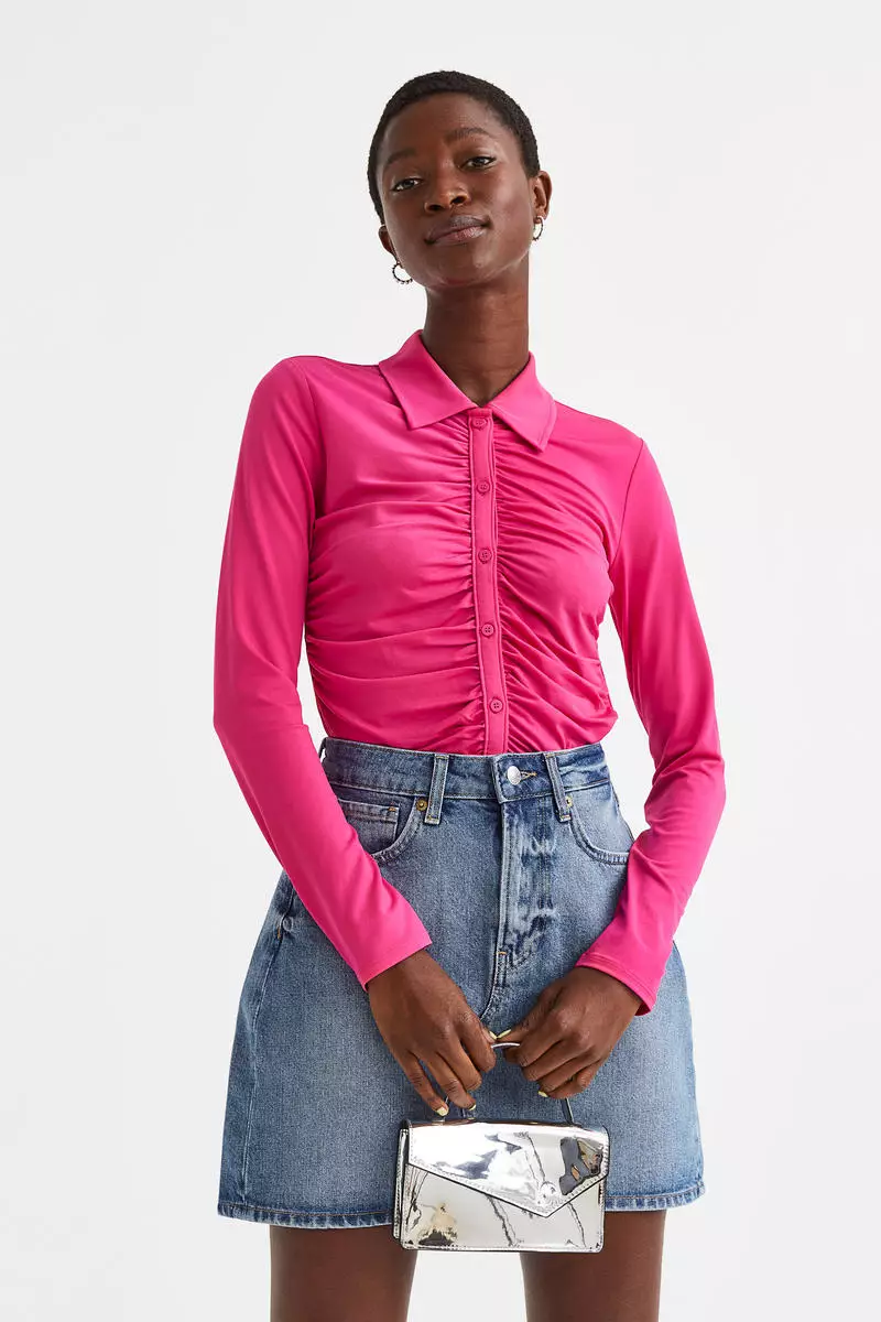 Draped jersey hotsell skirt h&m