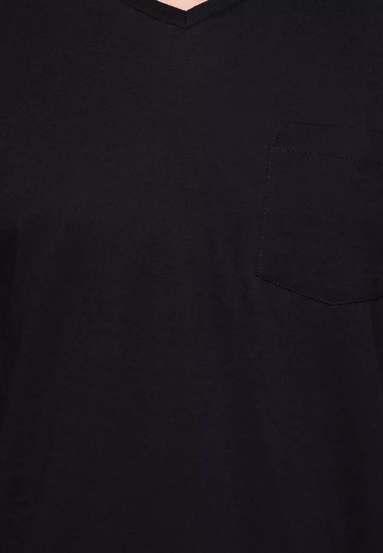 Perfect V Neck Pocket Tee
