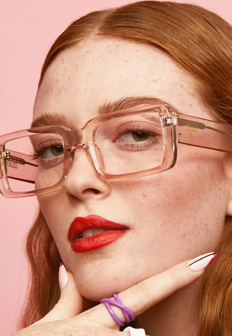 Yada Yada Blue Light Glasses - Champagne/Clear