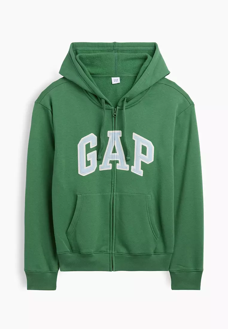 Relaxed Logo Zip Hoodie