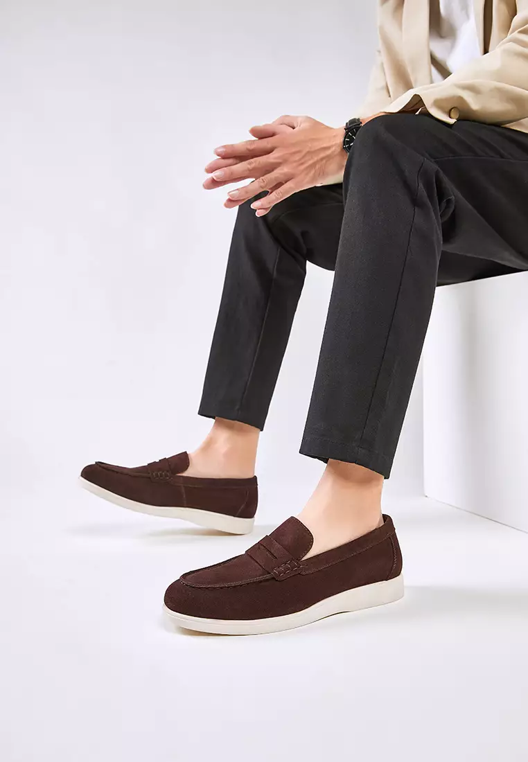 Cow Suede Penny Loafers KB8848-2