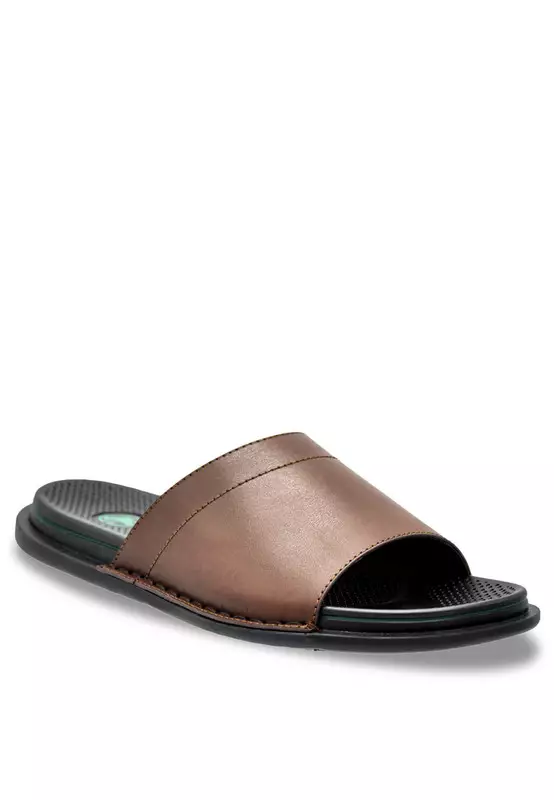 Slip On Faux Leather Casual Sandals