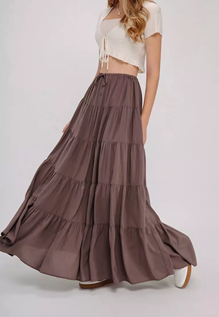 Ruffled Maxi Skirt