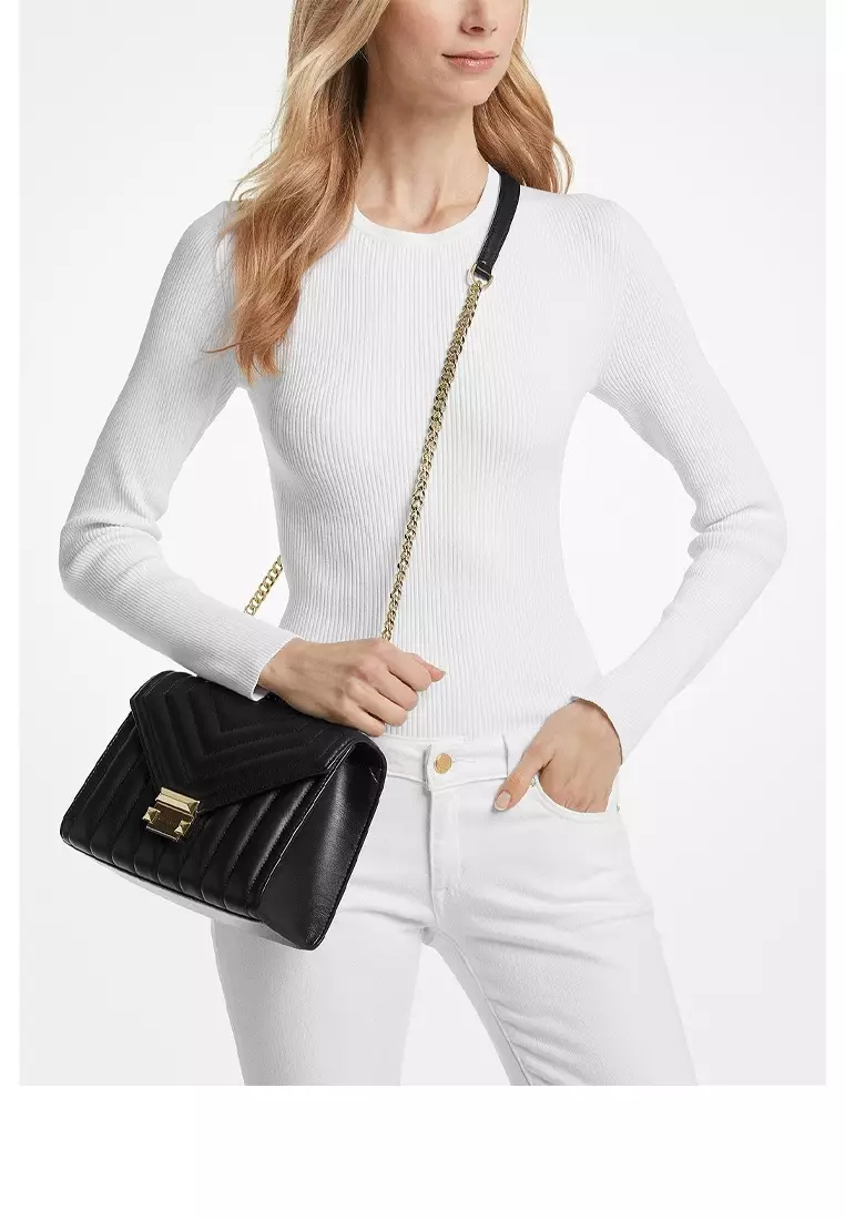MICHAEL Michael Kors Whitney Medium Quilted Leather Convertible Shoulder Bag