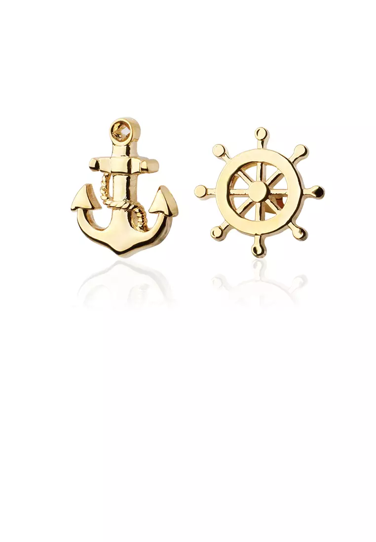 High-end Anchor Rudder Men's Cufflinks Personality Business French