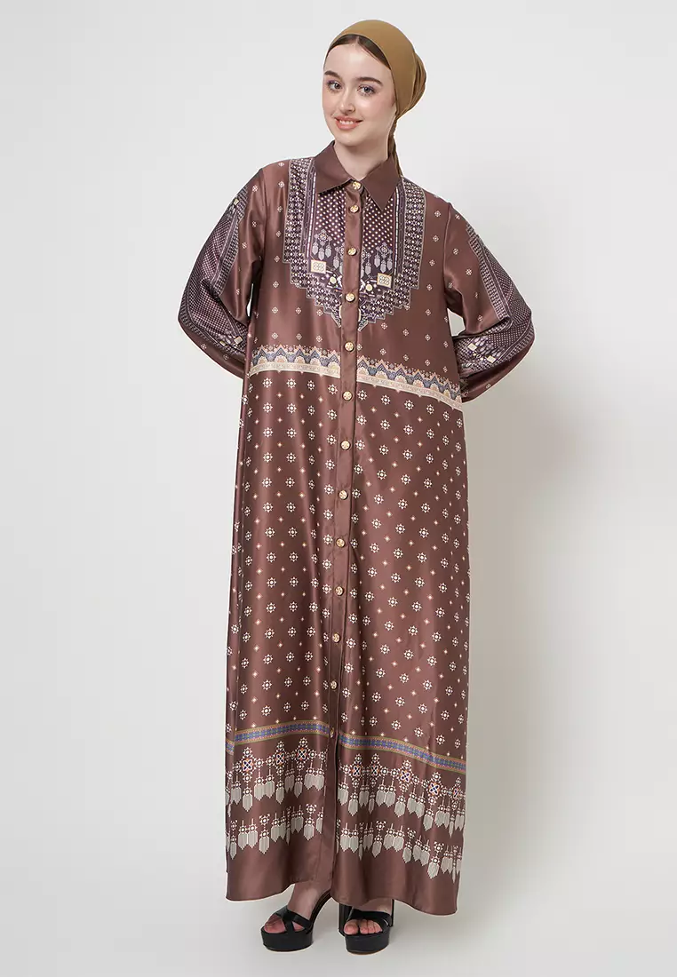 Kamilaa by Itang Yunasz Dress Esmeralda Caramel