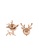 Her Jewellery Ruldoph Crystal Earrings (Rose Gold) -  Made with Swarovski Crystals A879AAC2154369GS_4