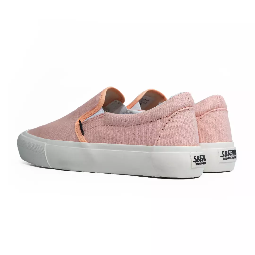 SABA Vintage Slip On Peach - Sepatu Sneakers Casual Pria Wanita