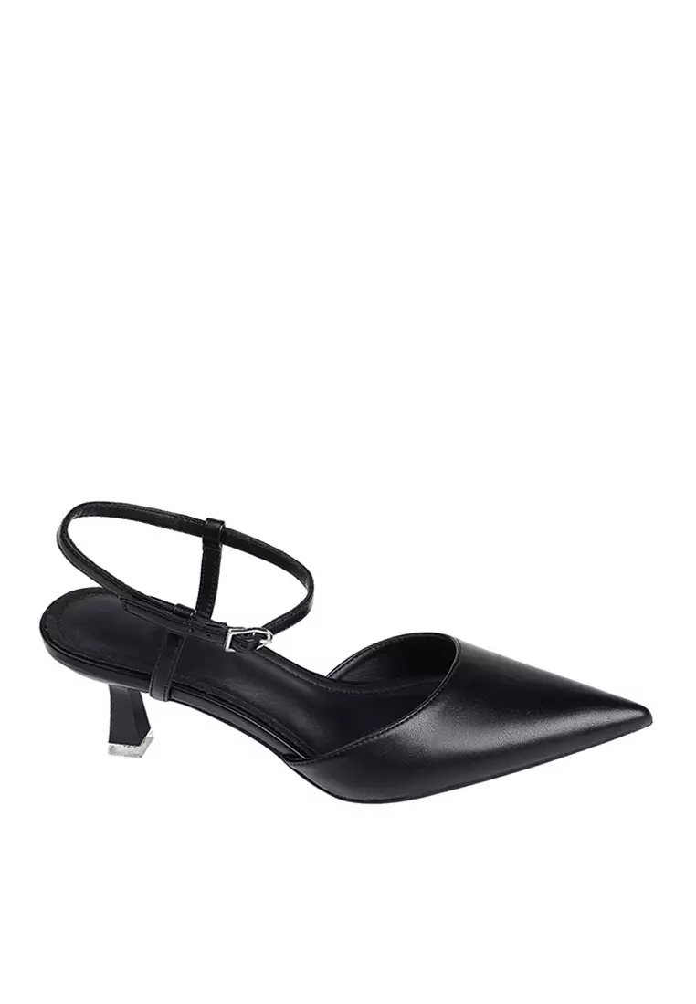 Discount on Twenty Eight Shoes  shoes - SKU: VANSA Simple Pointed Toe Buckle High Heel Shoes VSW-H699-77