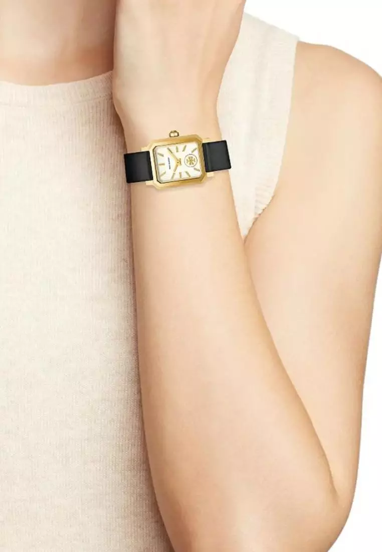 Jual TORY BURCH Jam Tangan Wanita Tory Burch Robinson Gold Black