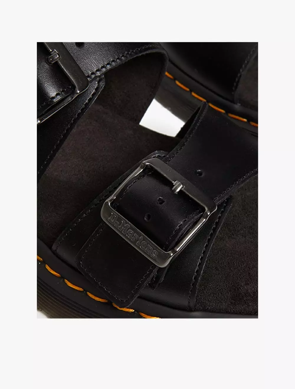 Dr. Martens Josef Analine Leather Buckle Slide Sandals